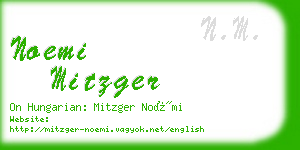 noemi mitzger business card